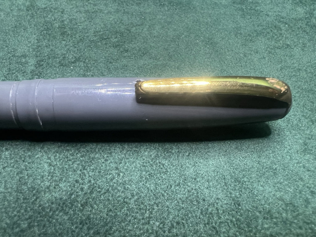 Elmo Stylo-Plume Stylo à Plume By Montegrappa Gris A Levier Écrit Vintage