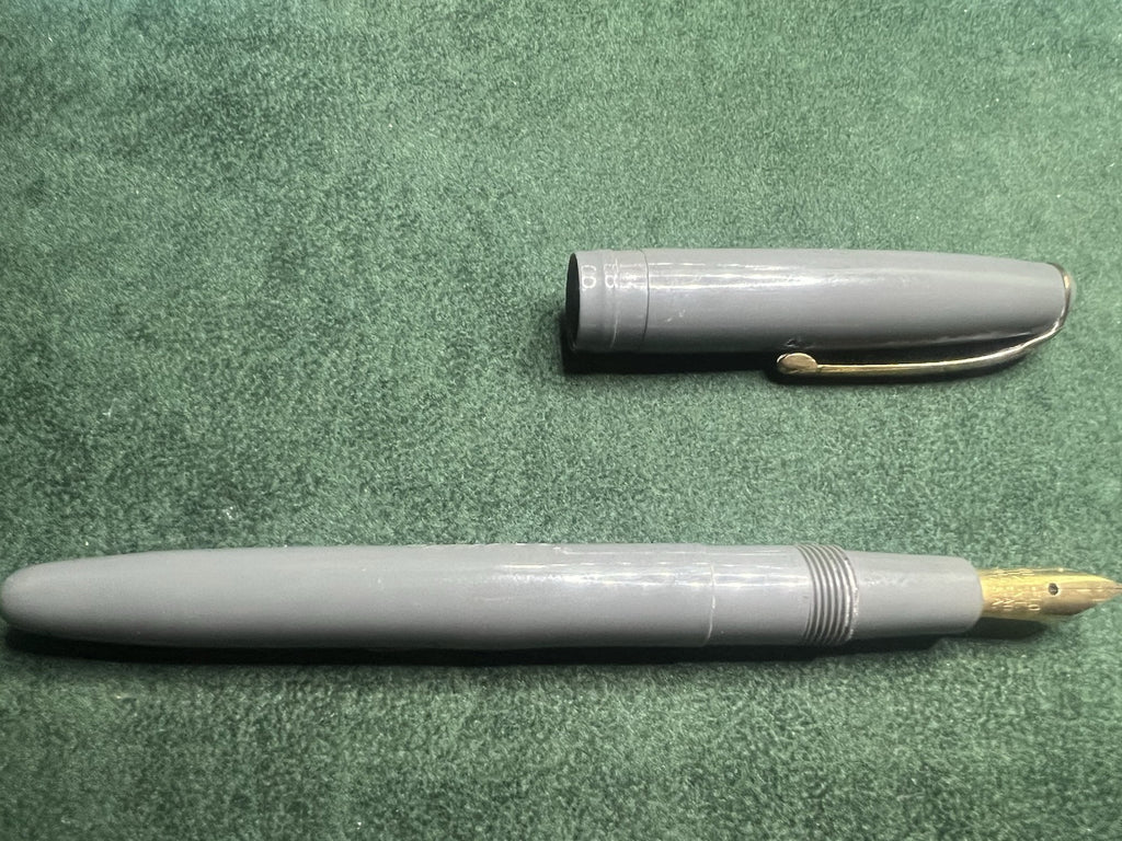 Elmo Stylo-Plume Stylo à Plume By Montegrappa Gris A Levier Écrit Vintage