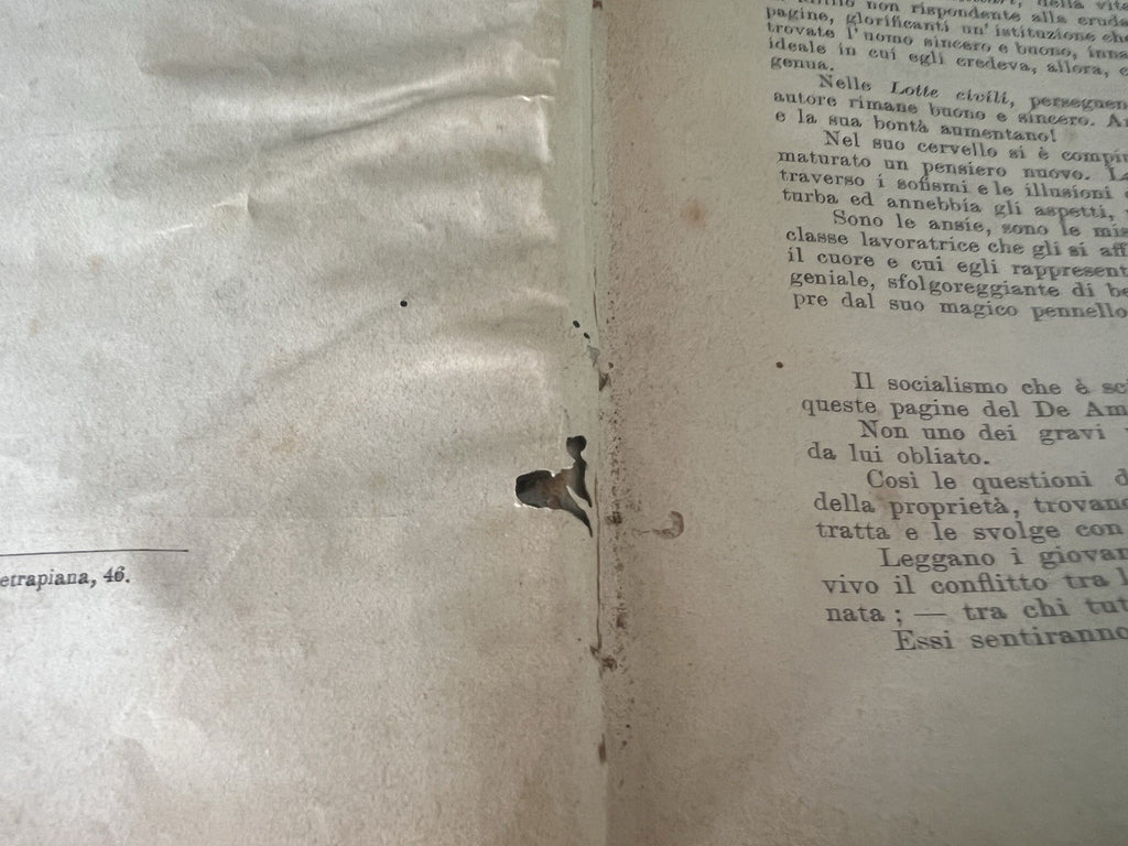 🔴 Libro LOTTE CIVILI De Amicis Nerbini editore Firenze antico 1900