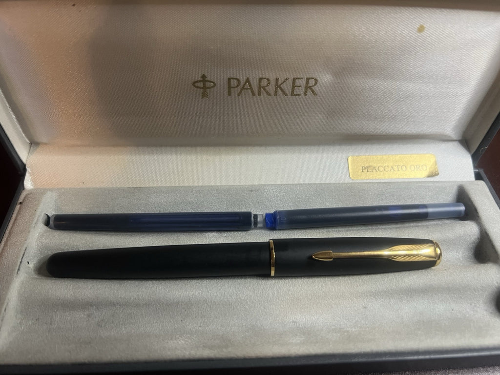 Parker Stylo-Plume Stylo à Plume Sonnet P France Noire Et Plaqué Or M