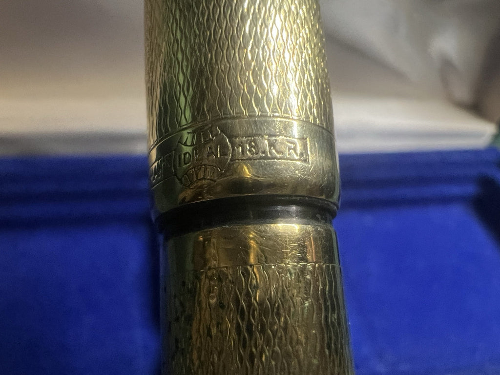 DE WATERMAN Stylo-Plume Stylo à Plume Rétractable Or Fonctionne Vintage F