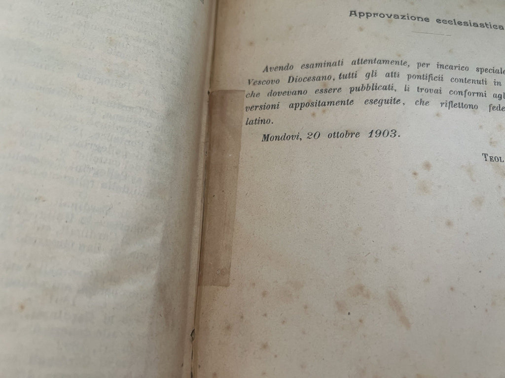🔴 Libro ATTI DI LEONE XIII 13 parte 1 approvazione ecclesiastica antico 1903
