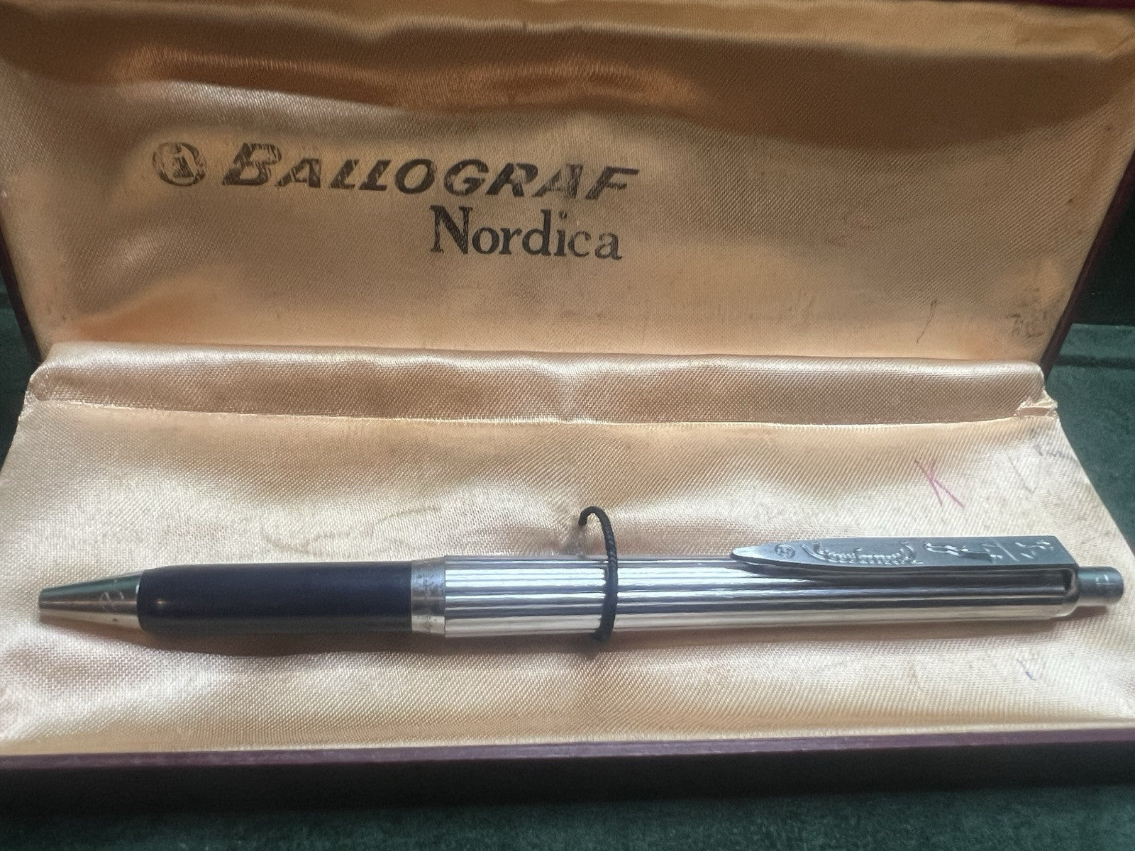 🔴 BALLOGRAF penna sfera NORDICA cromata Edizione Limitata scrive