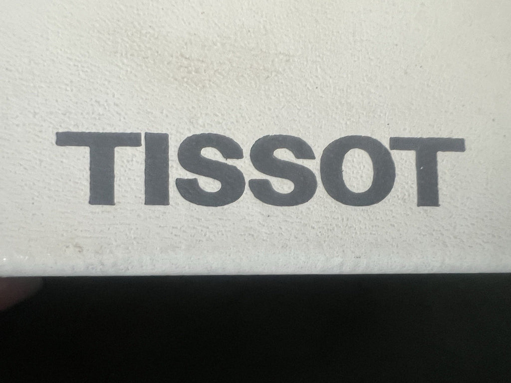 Tissot Uhrenbox, weiß, Vintage 