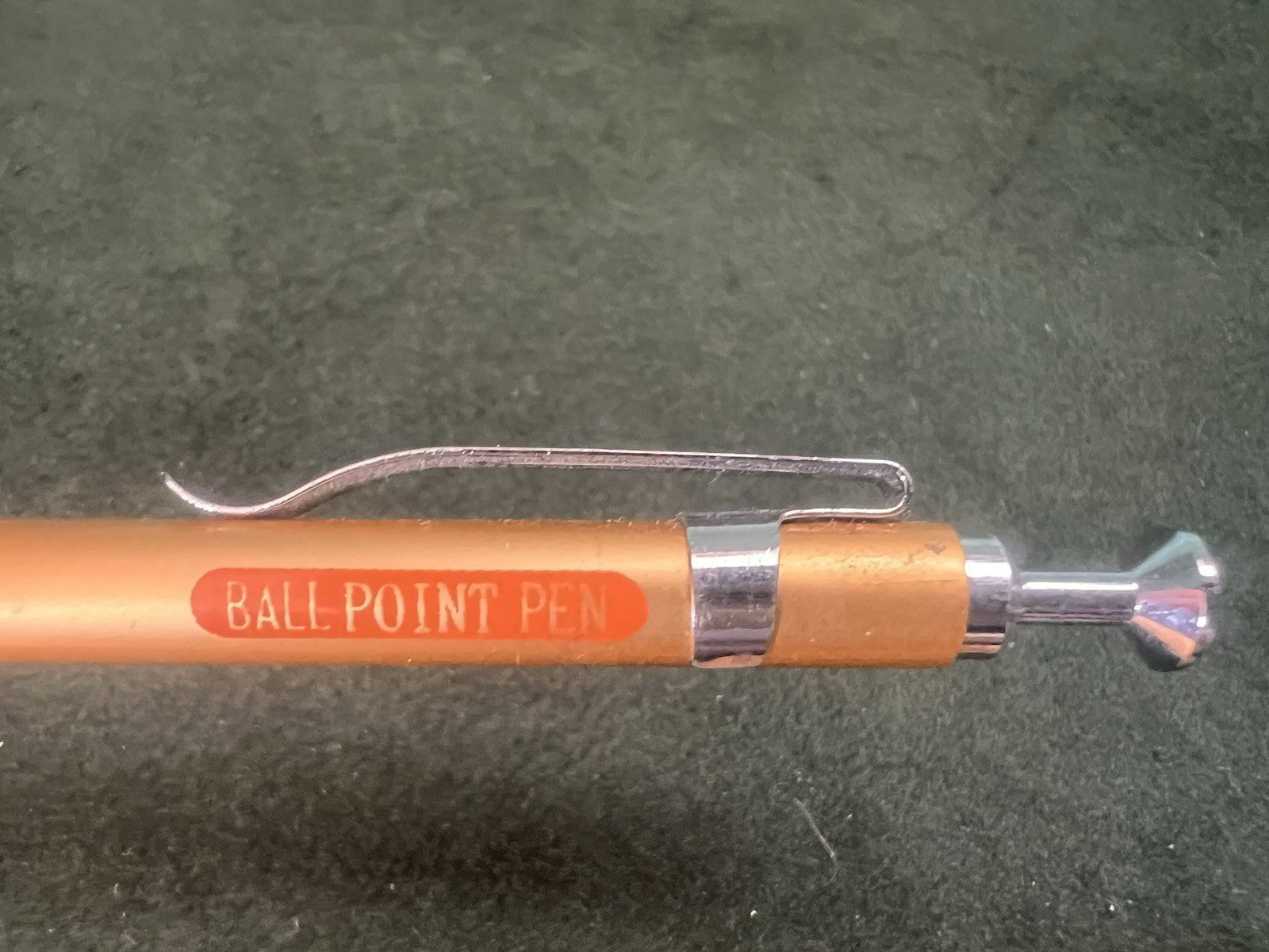 🔴 OSAMA penna sfera lacca Beverly e cromata pulsante a scatto scrive vintage