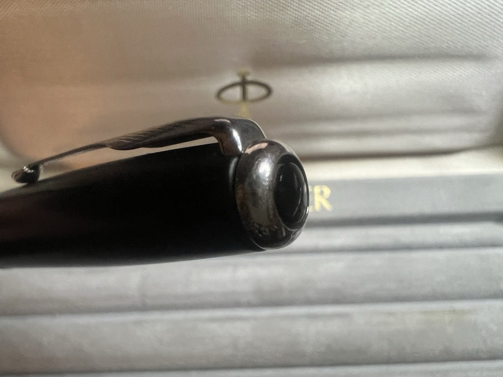 Parker Fountain Pen Sonnet I III France Black Lacquer And Chrome Nib M