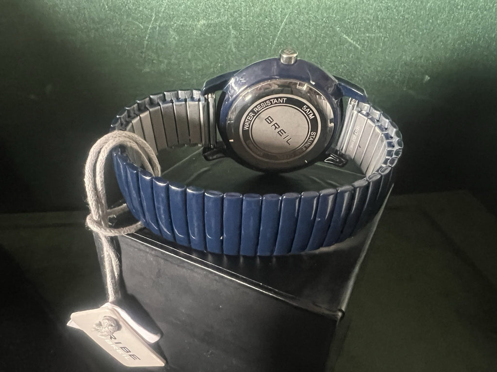 🔴 BREIL orologio uomo TW0095 blu totale cinturino a molla con cartellino