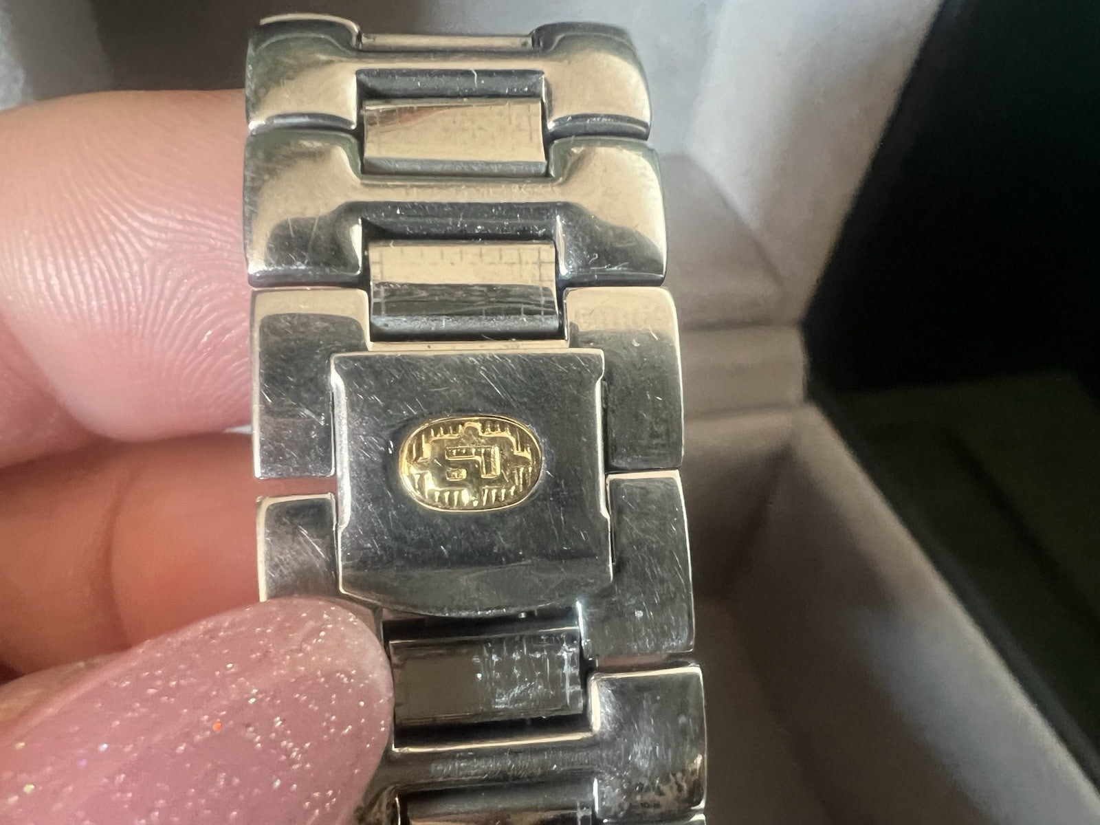 🔴 LORENZ orologio uomo quarzo 14560 blu cassa acciaio corona zaffiro cabochon