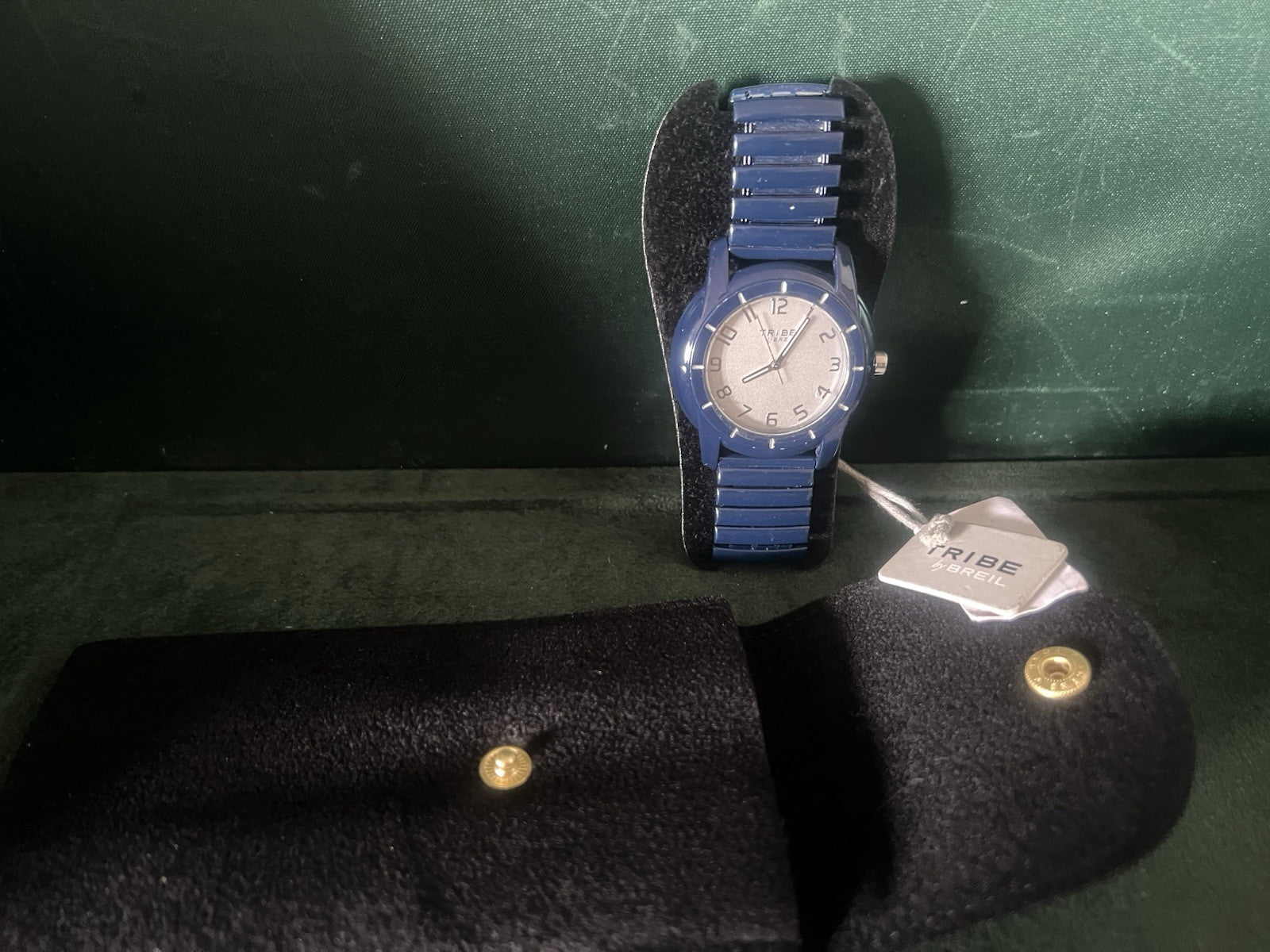Breil Montre Hommes TW0095 Bleu Total Sangle à Ressort Avec Étiquettes