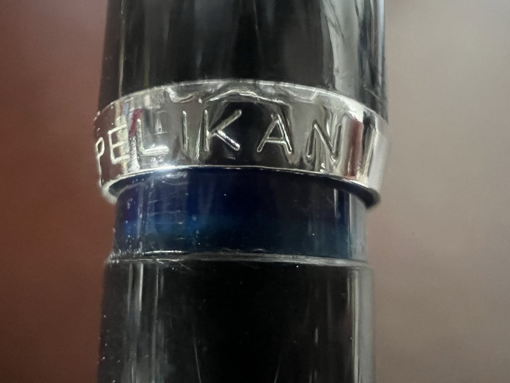 🔴 PELIKAN penna stilografica Pelikano NERA con cartucce scrive vintage