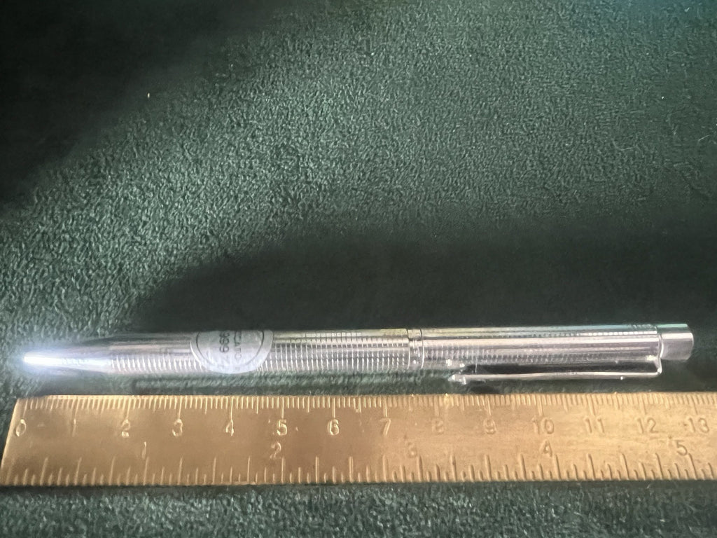 Morris Stylo-Plume Sphère Plaqué Argent 999 Avec Trousse Vintage