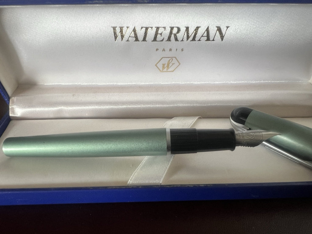 Waterman Stylo-Plume Stylo à Plume Phileas Vert F A Cartouche Avec Trousse