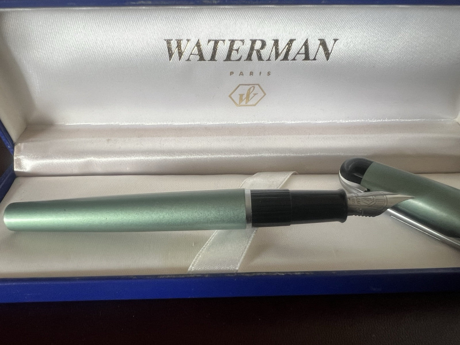 Waterman Stylo-Plume Stylo à Plume Phileas Vert F A Cartouche Avec Trousse