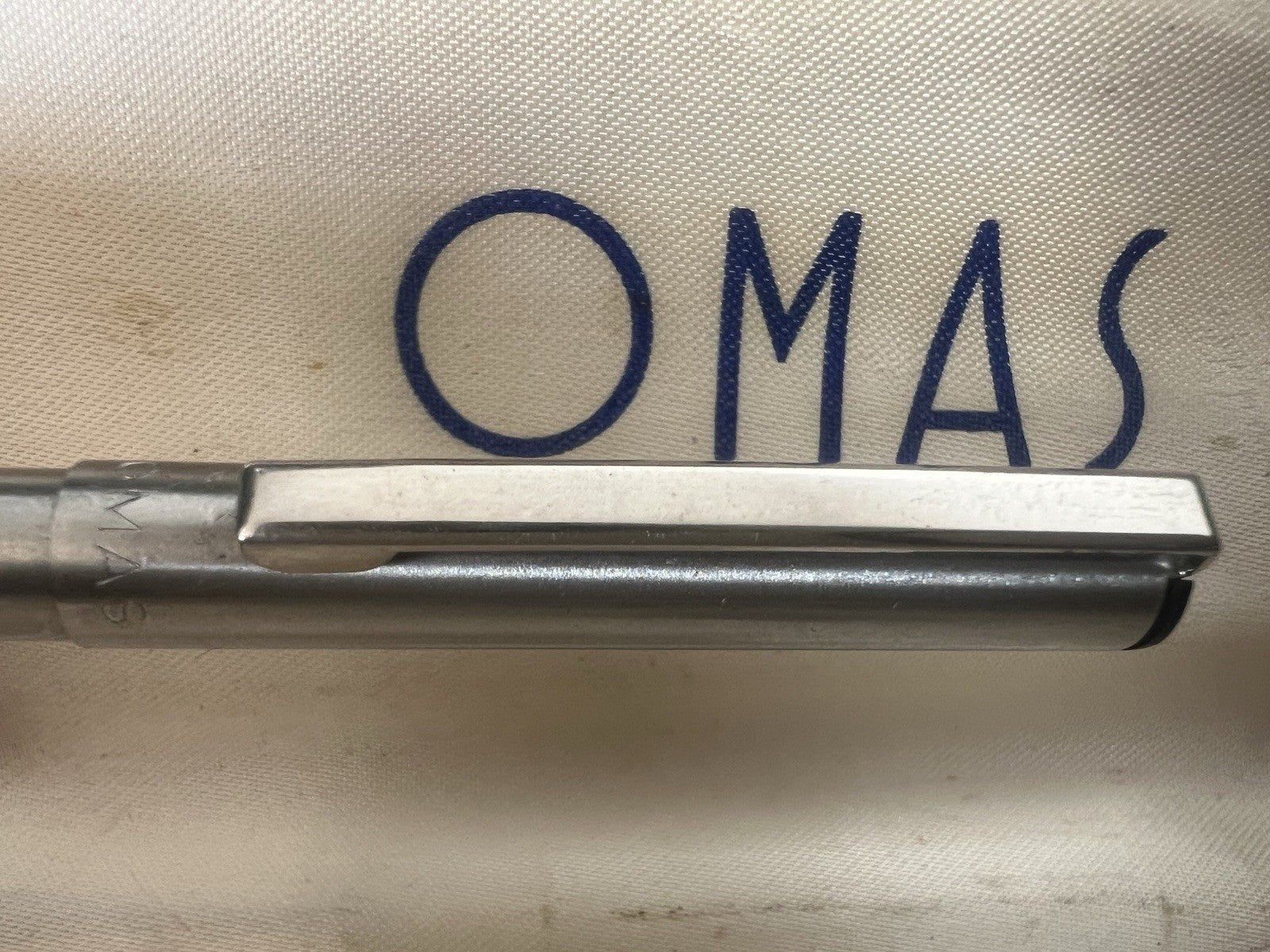 🔴 OMAS penna sfera cromata refill roller scrive vintage