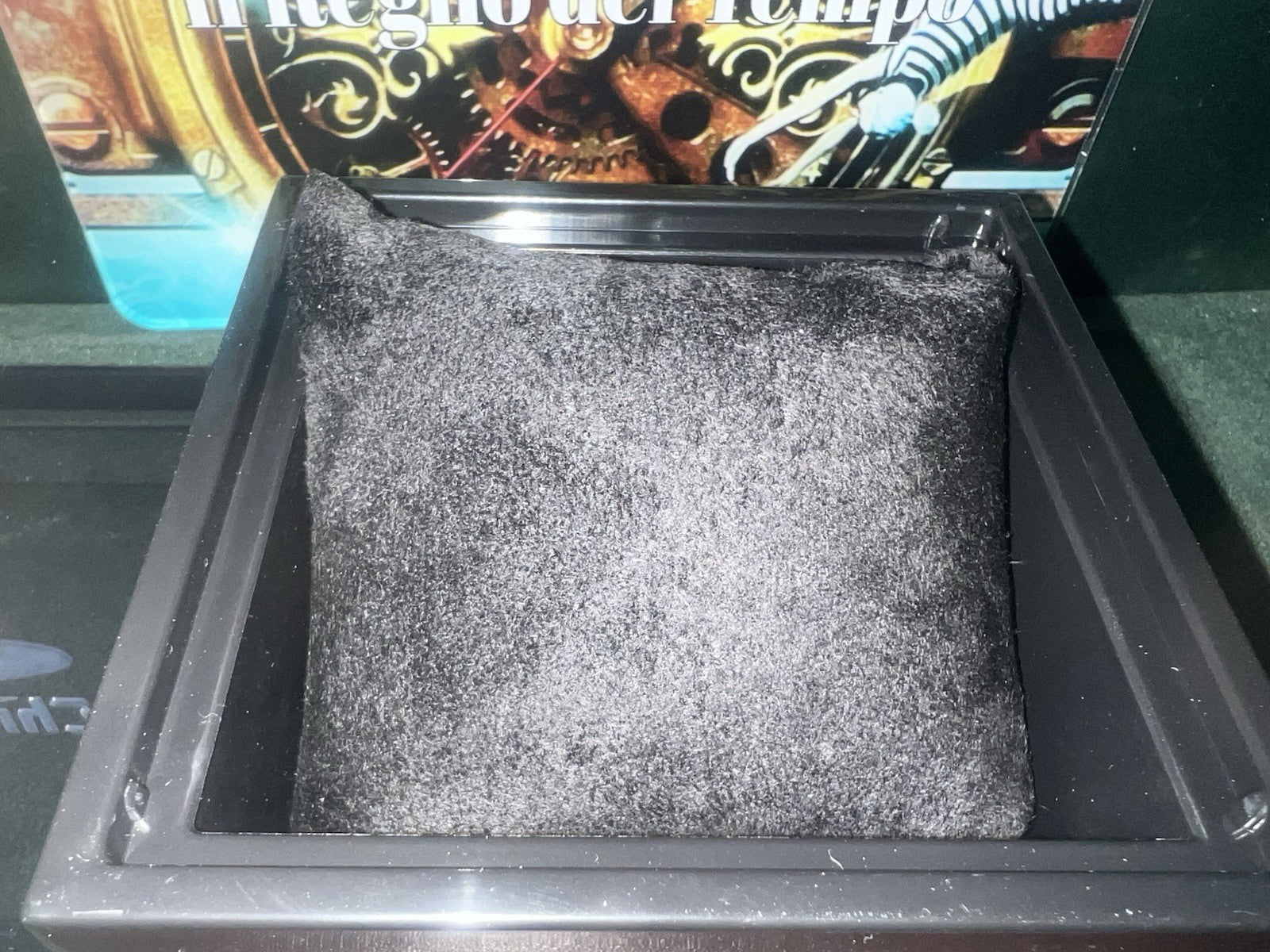 🔴 CHRONOTECH box scatola orologio cofanetto custodia plastica nera vintage