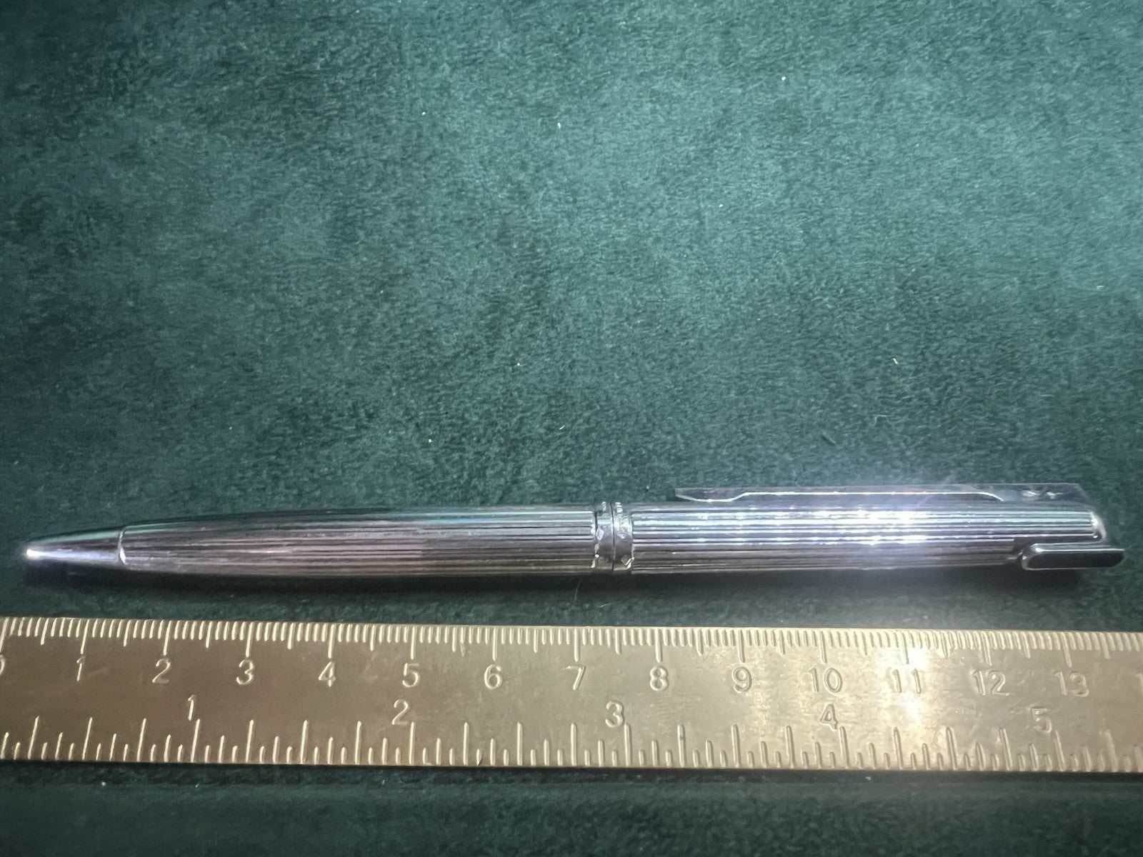 🔴 WATERMAN penna sfera Drop ARGENTO 925 placcata platino scrive RARA VINTAGE