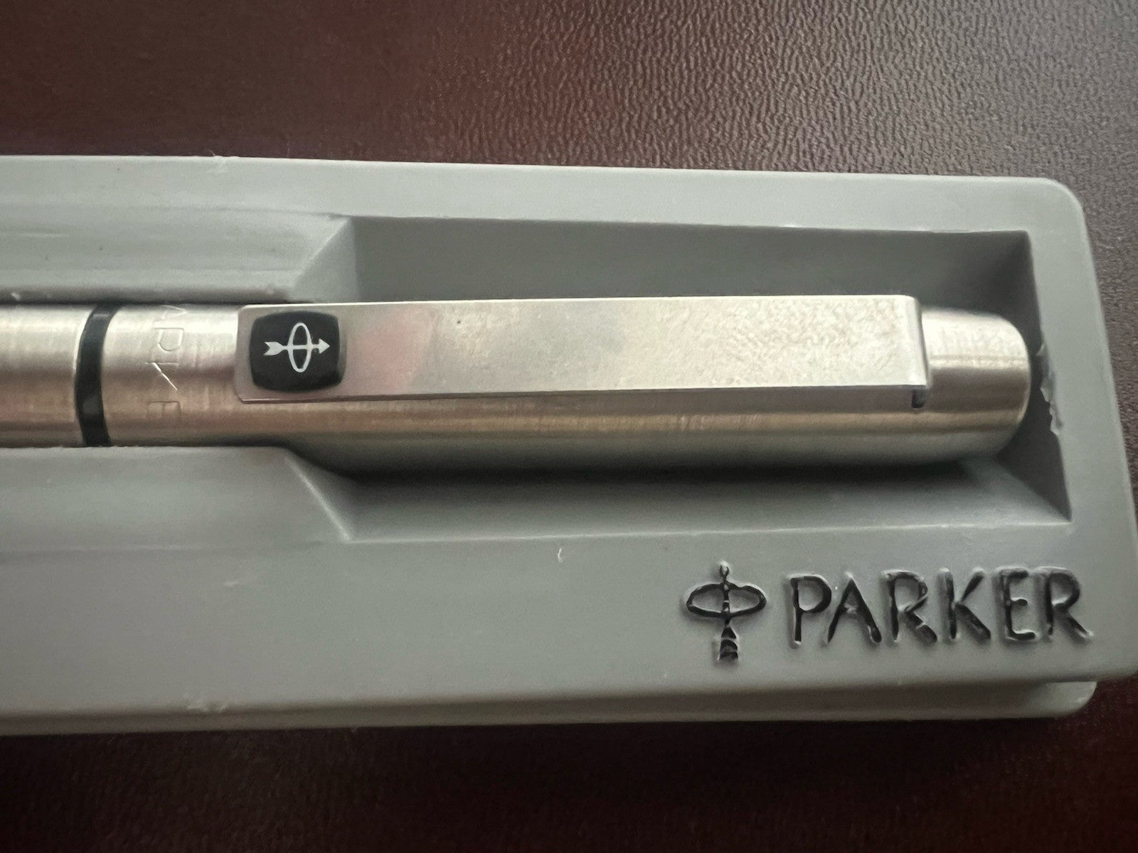 Parker Stylo-Plume Stylo à Plume 25 Chrome Clip Noire Écrit Vintage 1970 