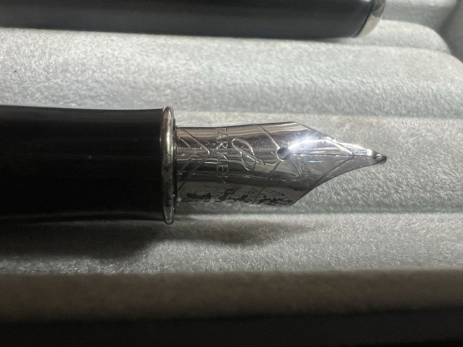 Parker Fountain Pen Sonnet I III France Black Lacquer And Chrome Nib M