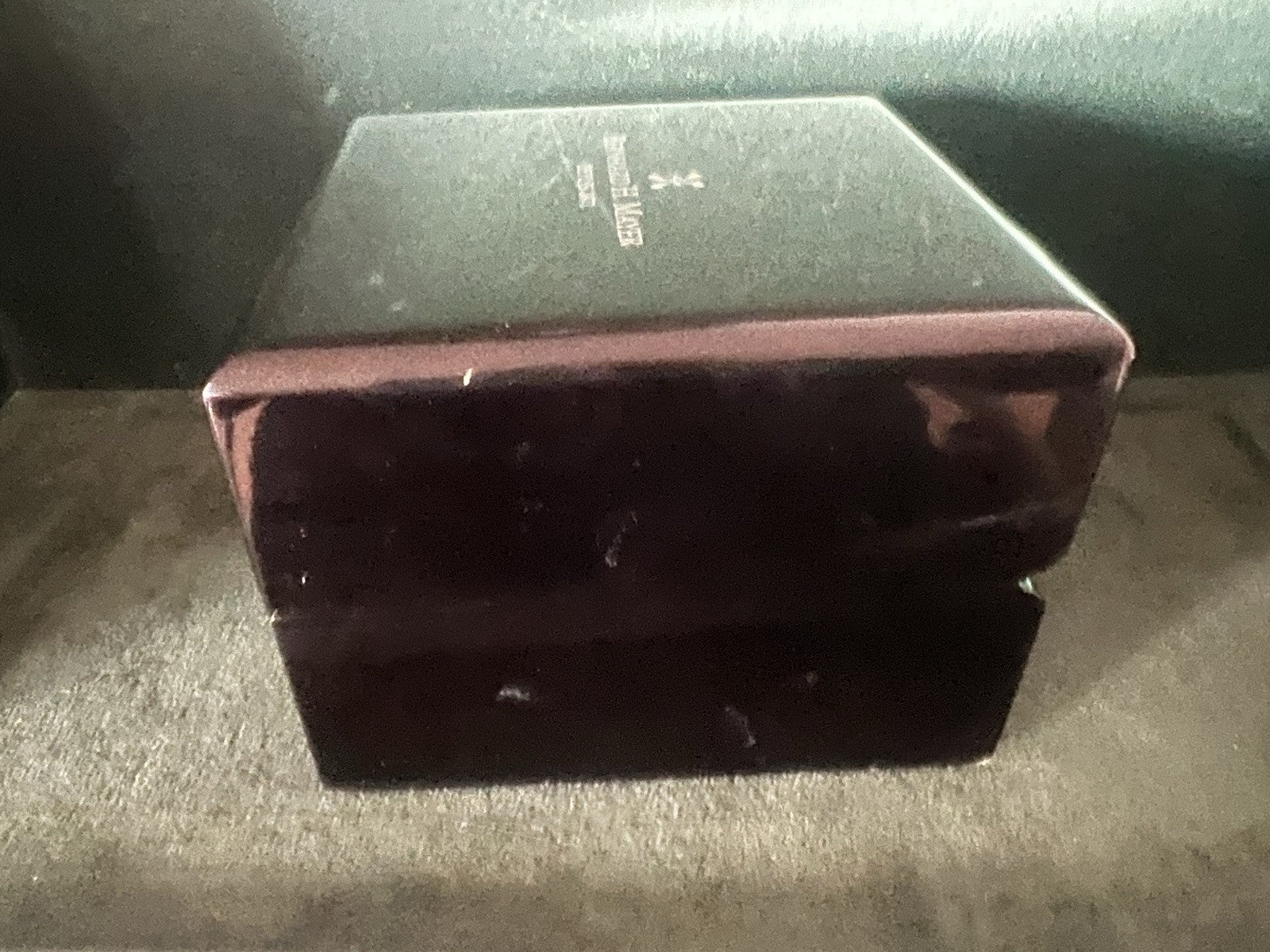 🔴 box BERNHARD H. MAYER scatola orologio legno nero lucido custodia