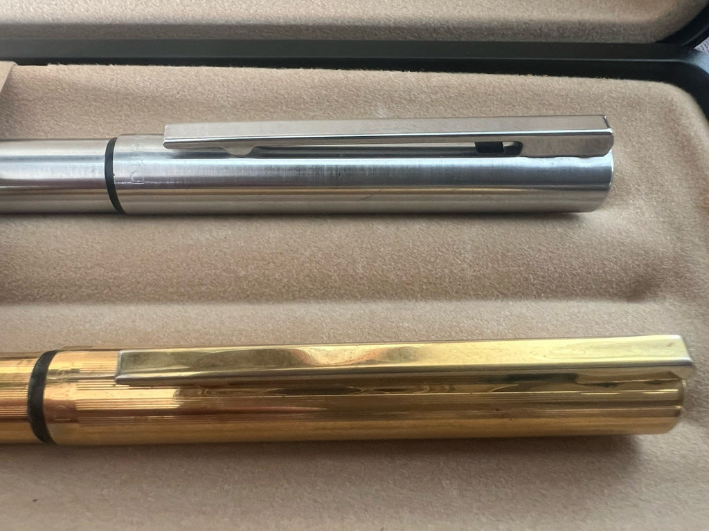 Auretta Penne Sphère par Aurora Chrome Et Or Scrivono Vintage 1970 B