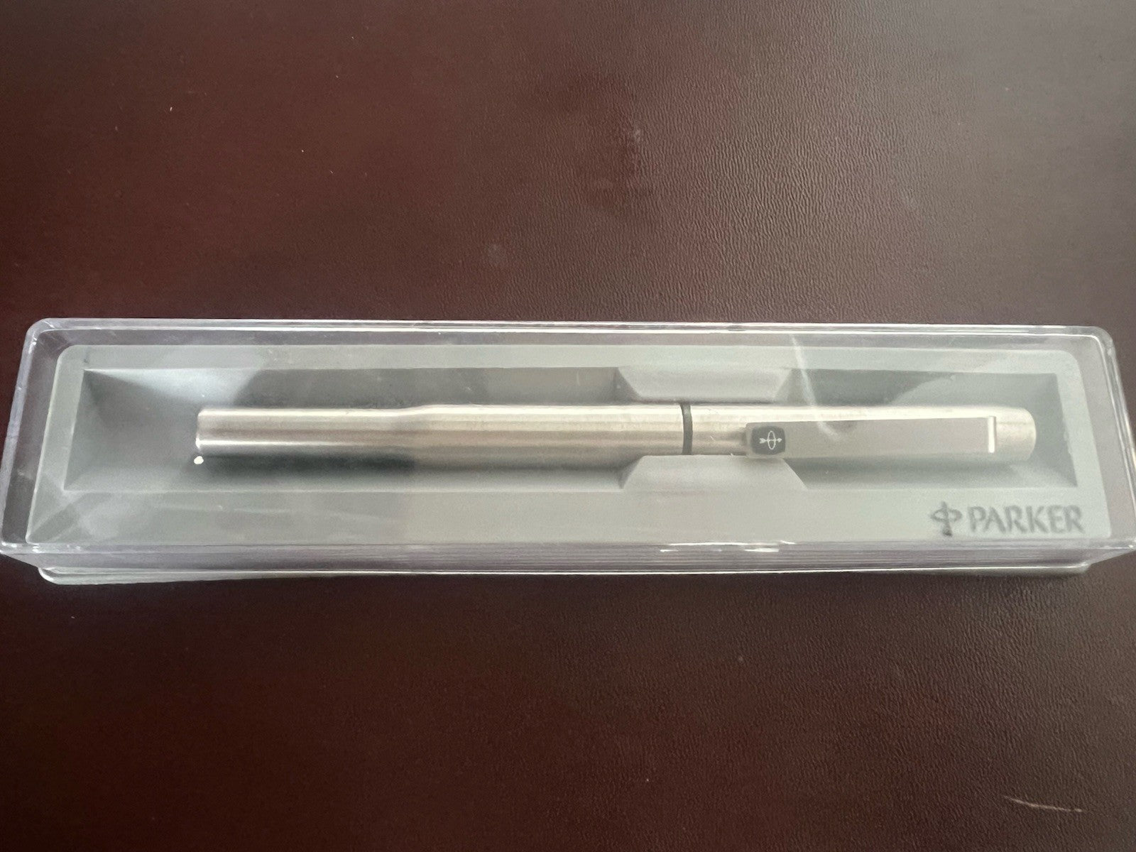 Parker Stylo-Plume Stylo à Plume 25 Chrome Clip Noire Écrit Vintage 1970 
