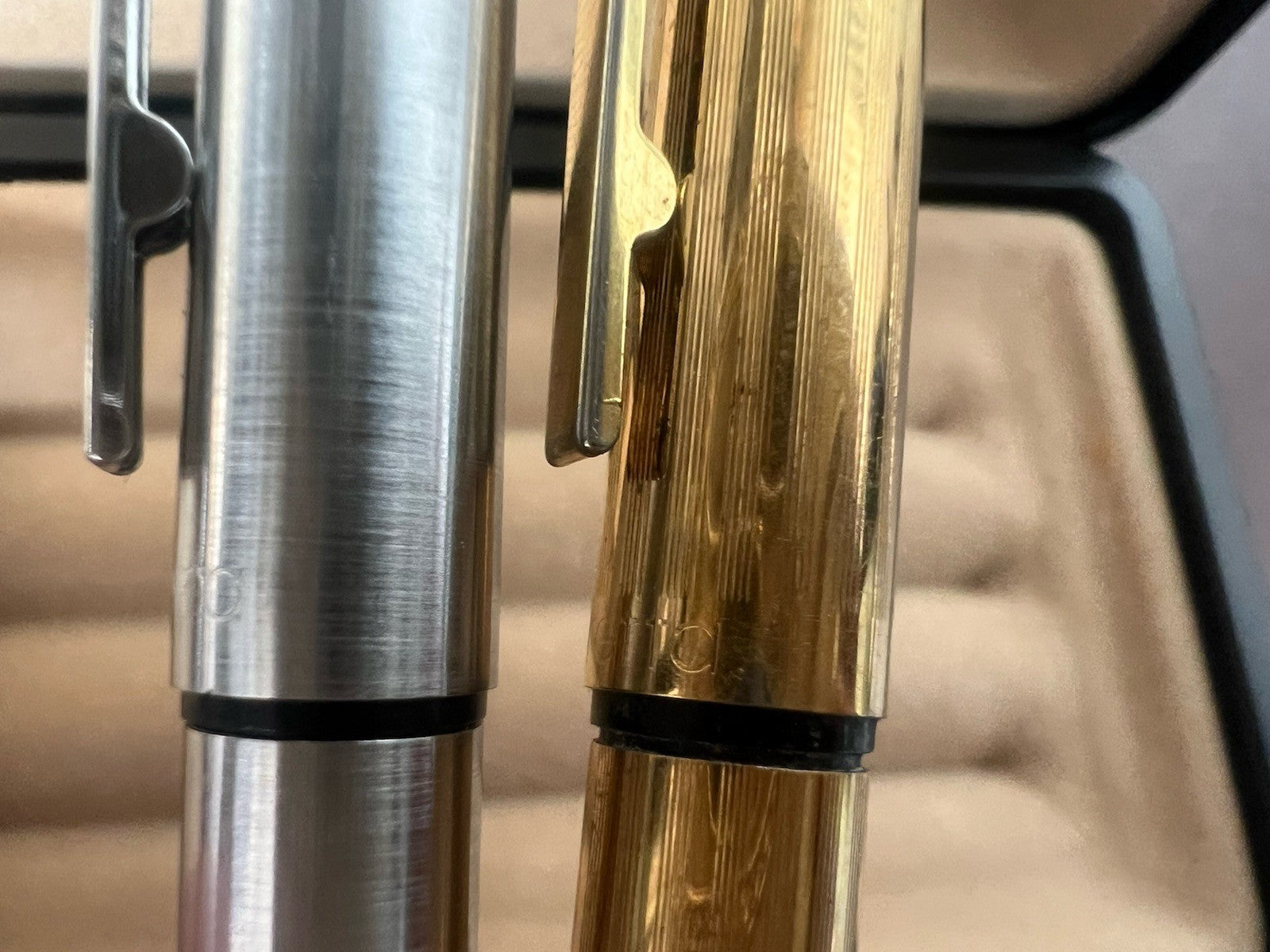 Auretta Penne Sphère par Aurora Chrome Et Or Scrivono Vintage 1970 B