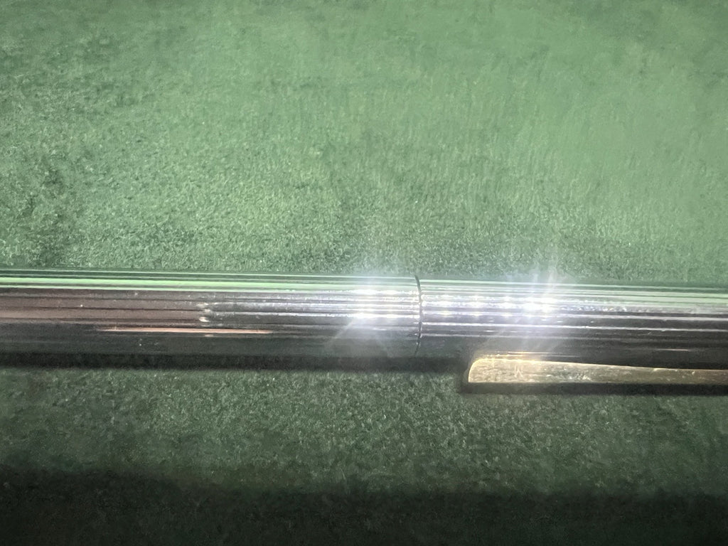 🔴 OMAS EGO Füllfederhalter, verchromte, goldlaminierte Profile, M-Feder, Tintenpatrone