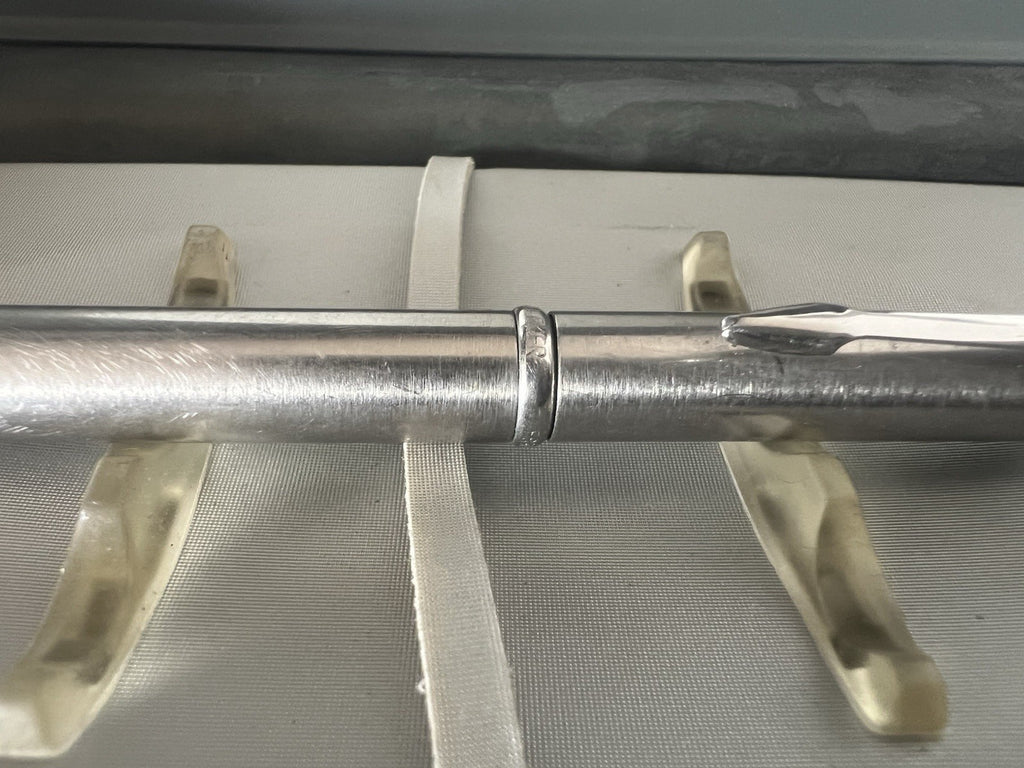 🔴 PARKER penna sfera Insignia N cromata satinata con astuccio vintage