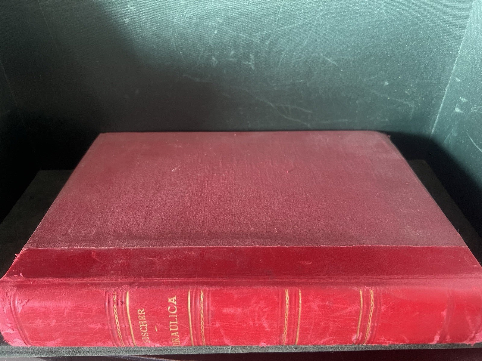 🔴 Libro CORSO DI IDRAULICA Fisher copertina rigida rossa arti mestieri 1936