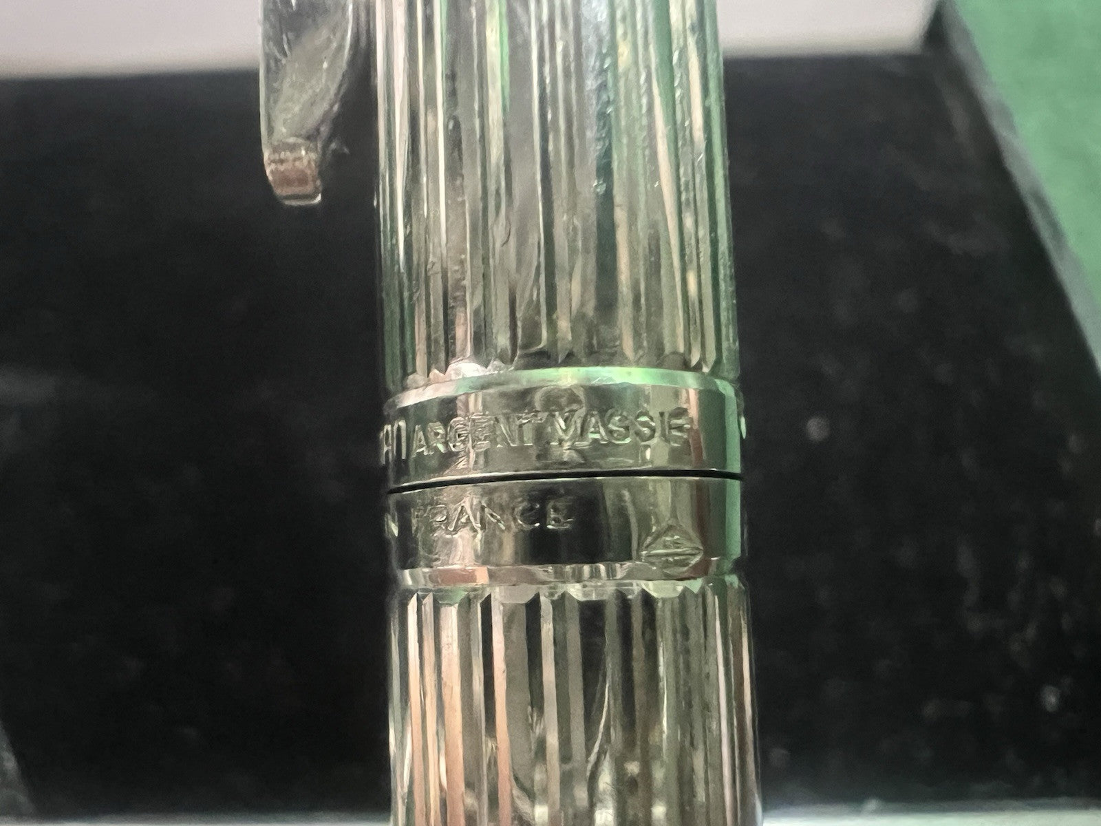 Waterman Stylo-Plume Sphère Drop Argent 925 Plaqué Platine Écrit Rare Vintage 