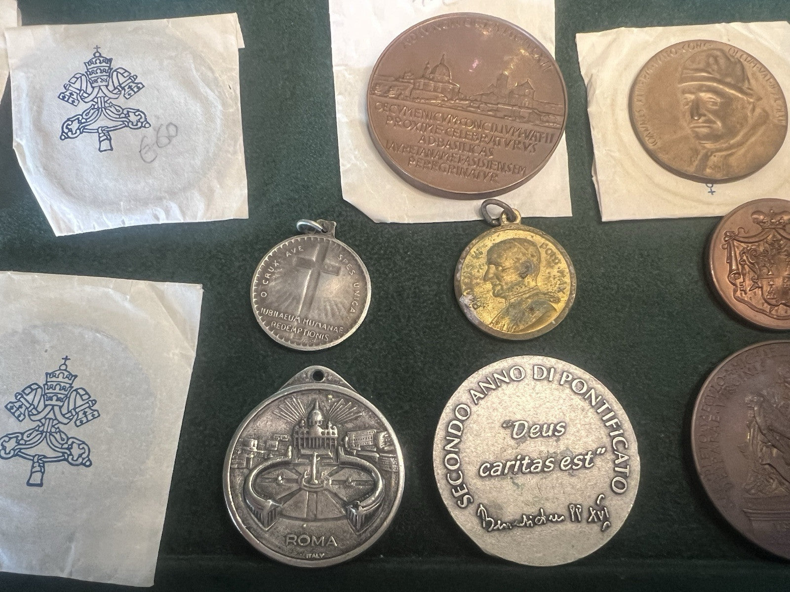 🔴 VATICANO medaglie papali PIO XII PAOLO VI GIOVANNI XXIII LOTTO 1960/80