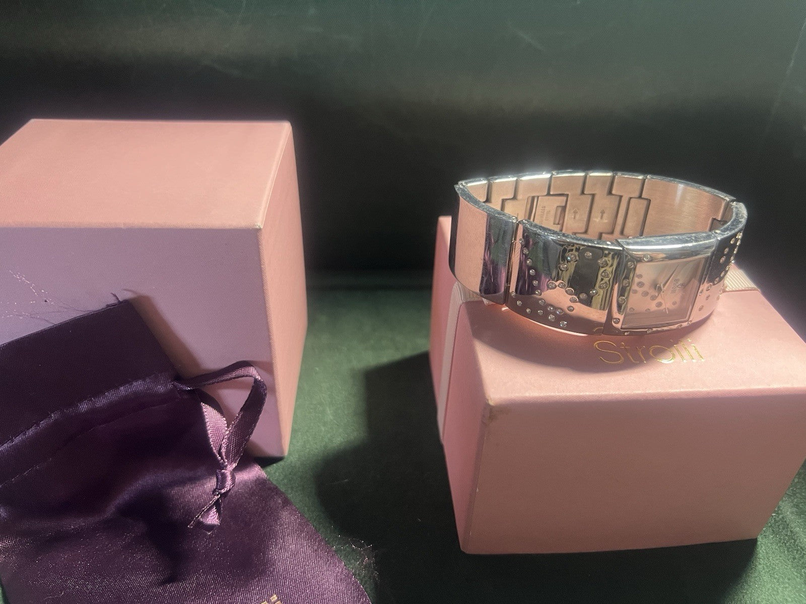 🔴 STROILI orologio donna bracciale B0456 acciaio al quarzo con strass