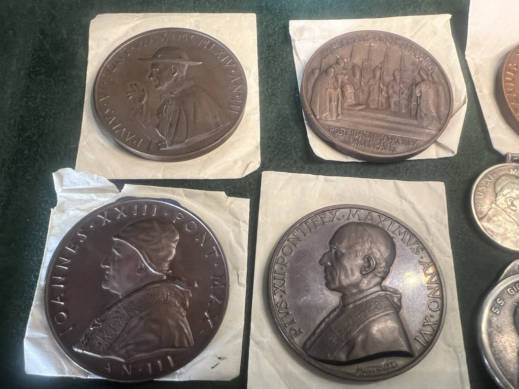 🔴 VATICANO medaglie papali PIO XII PAOLO VI GIOVANNI XXIII LOTTO 1960/80