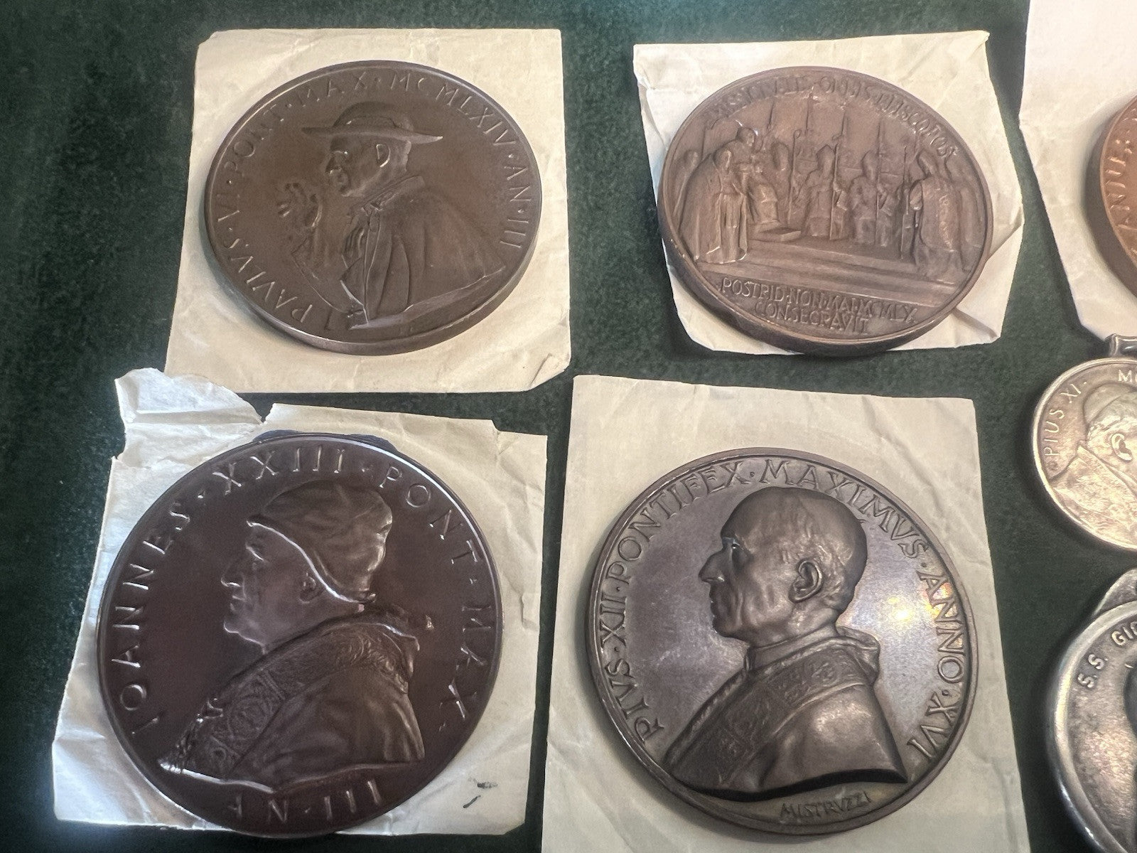 🔴 VATICANO medaglie papali PIO XII PAOLO VI GIOVANNI XXIII LOTTO 1960/80