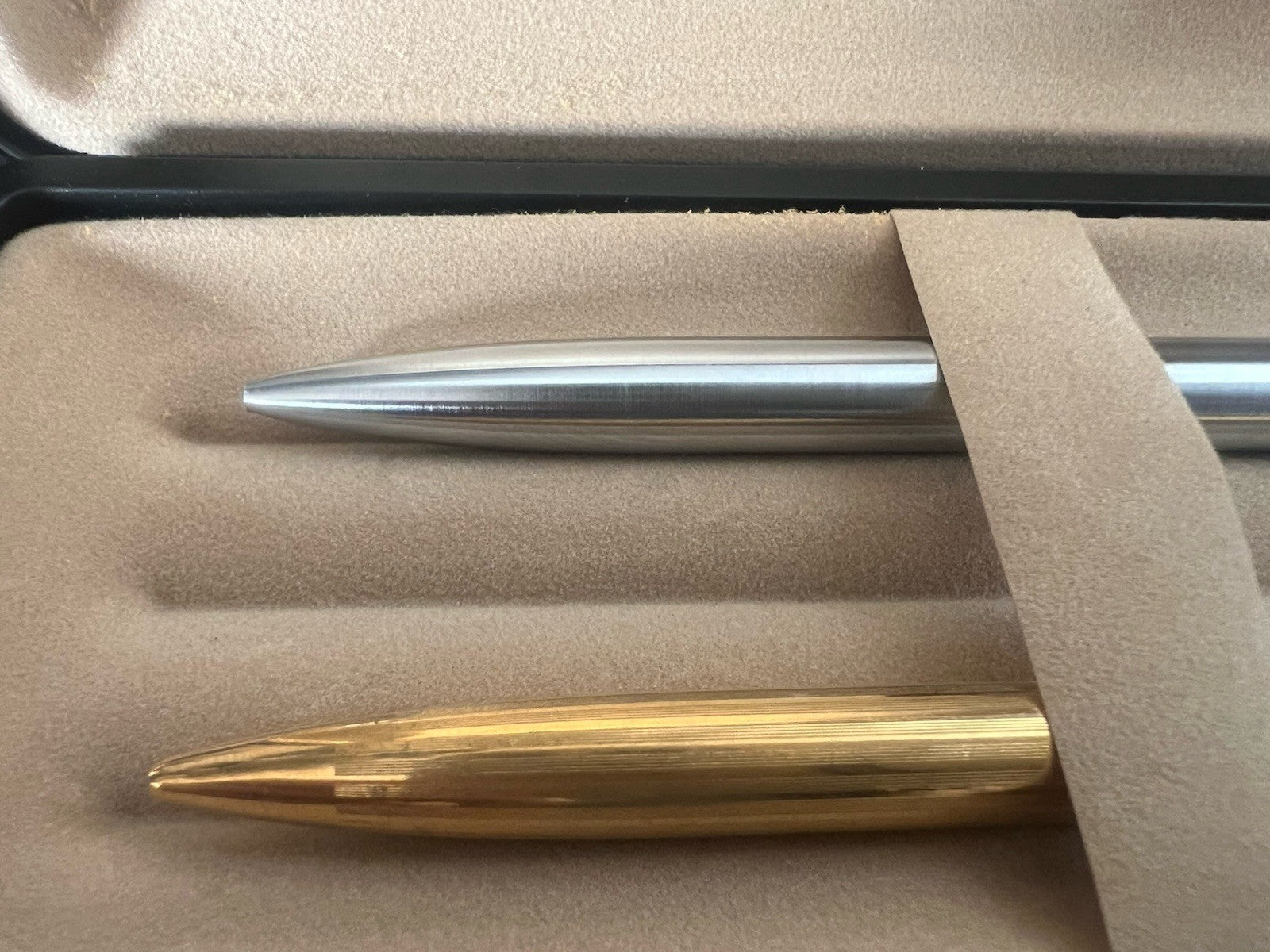 Auretta Penne Sphère par Aurora Chrome Et Or Scrivano Vintage 1970 B 