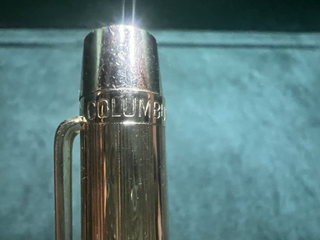 Columbus Stylo-Plume Sphère Plaqué oder 4 Farben Multi Blau-Schwarz-Grün-Rot 