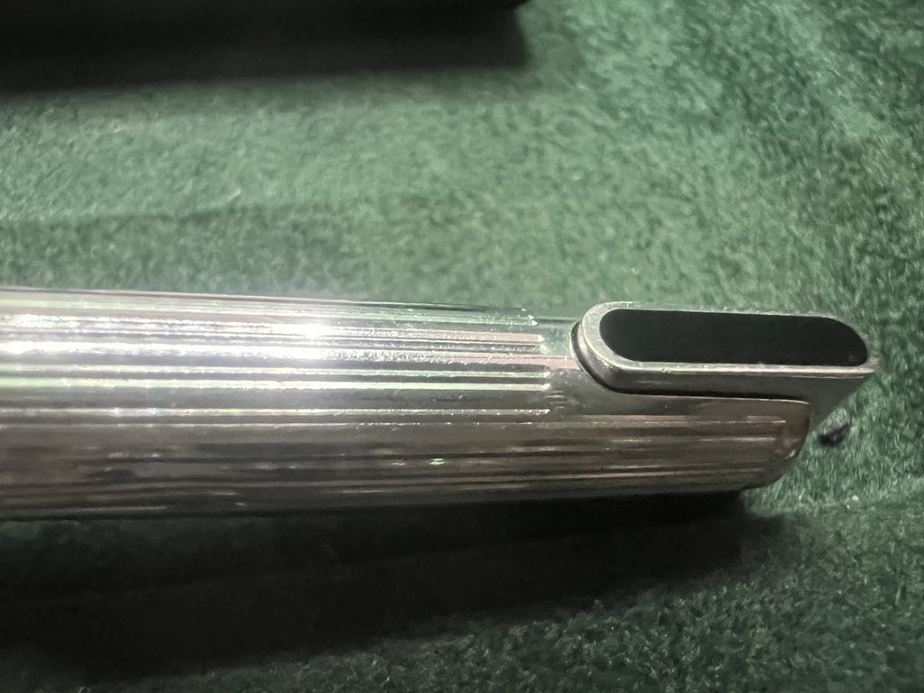Waterman Stylo-Plume Sphère Drop Argent 925 Plaqué Platine Écrit Rare Vintage 