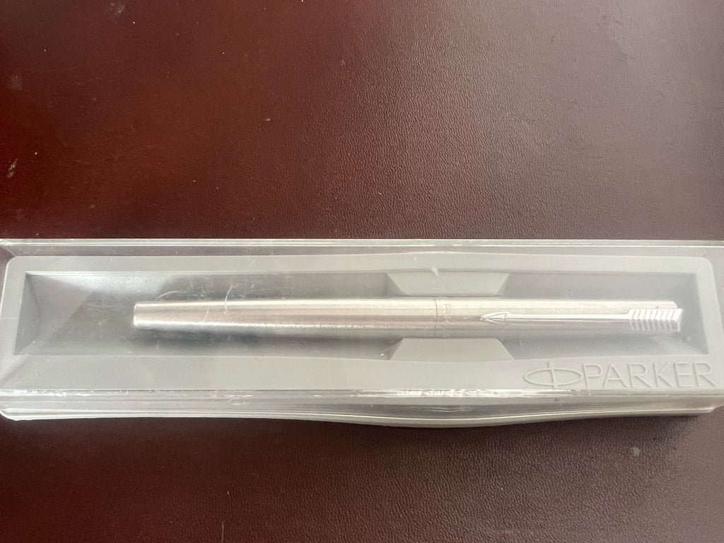 🔴 PARKER penna stilografica 15 cromata a cartuccia pennino 4 scrive garanzia