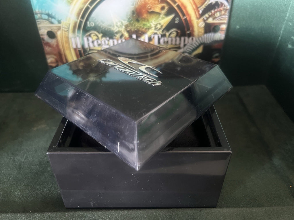 🔴 CHRONOTECH box scatola orologio cofanetto custodia plastica nera vintage