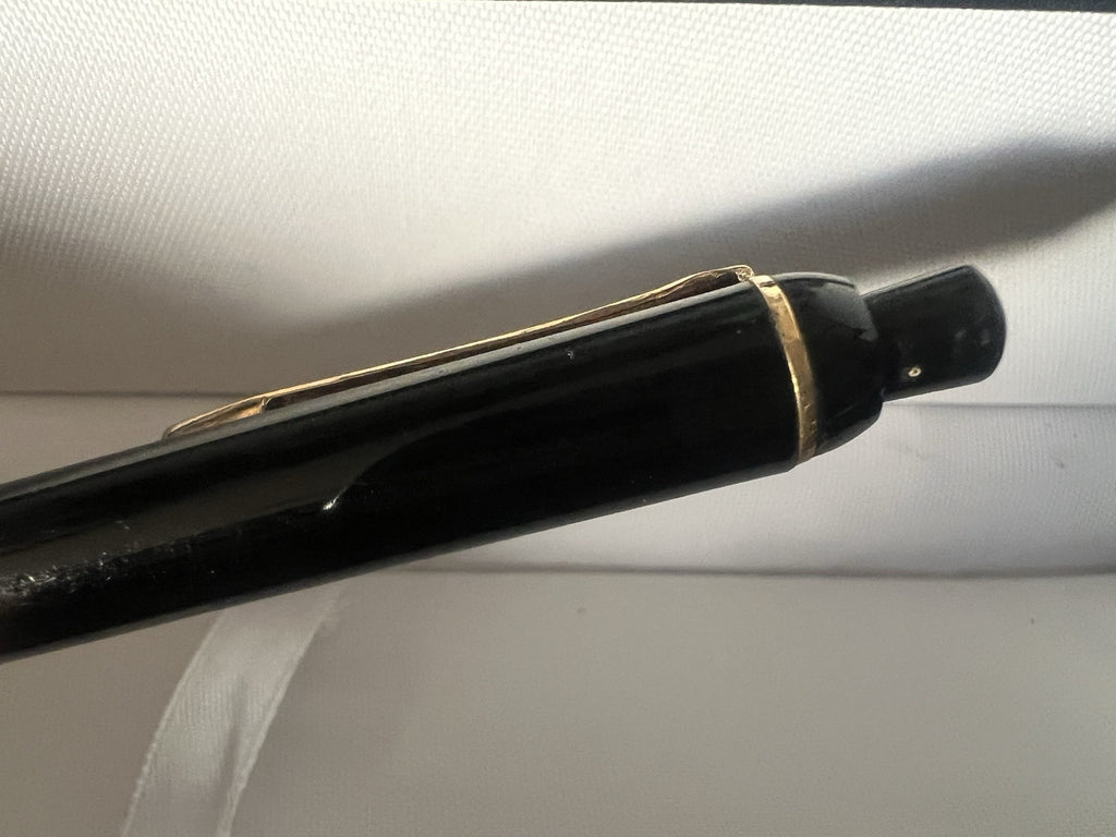 🔴 PELIKAN penna sfera K150 nera meccanismo a pulsante scrive vintage