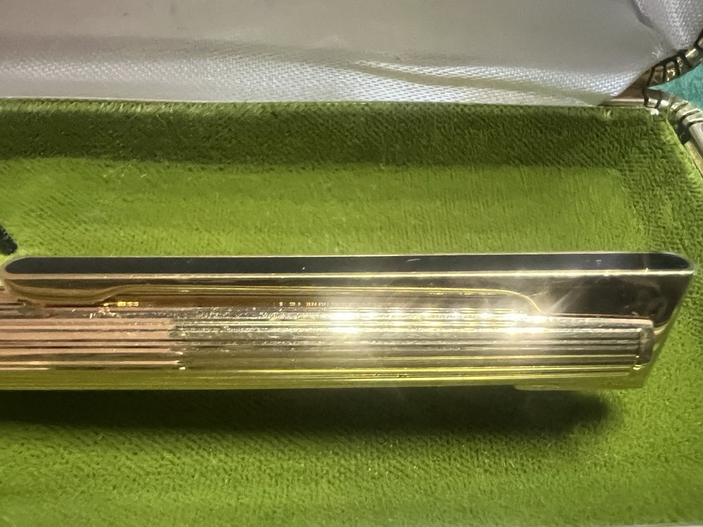🔴 WATERMAN Drop ballpoint pen gold plated and French lacquer clip RARE VINTAGE 