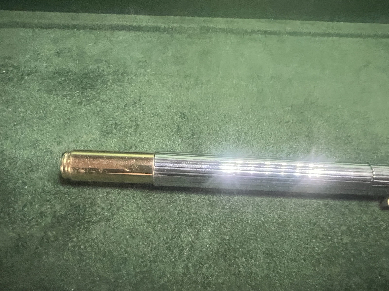 Grand-Mère Stylo-Plume Stylo à Plume Ego Chrome Profils Laminés Or Cartouche M
