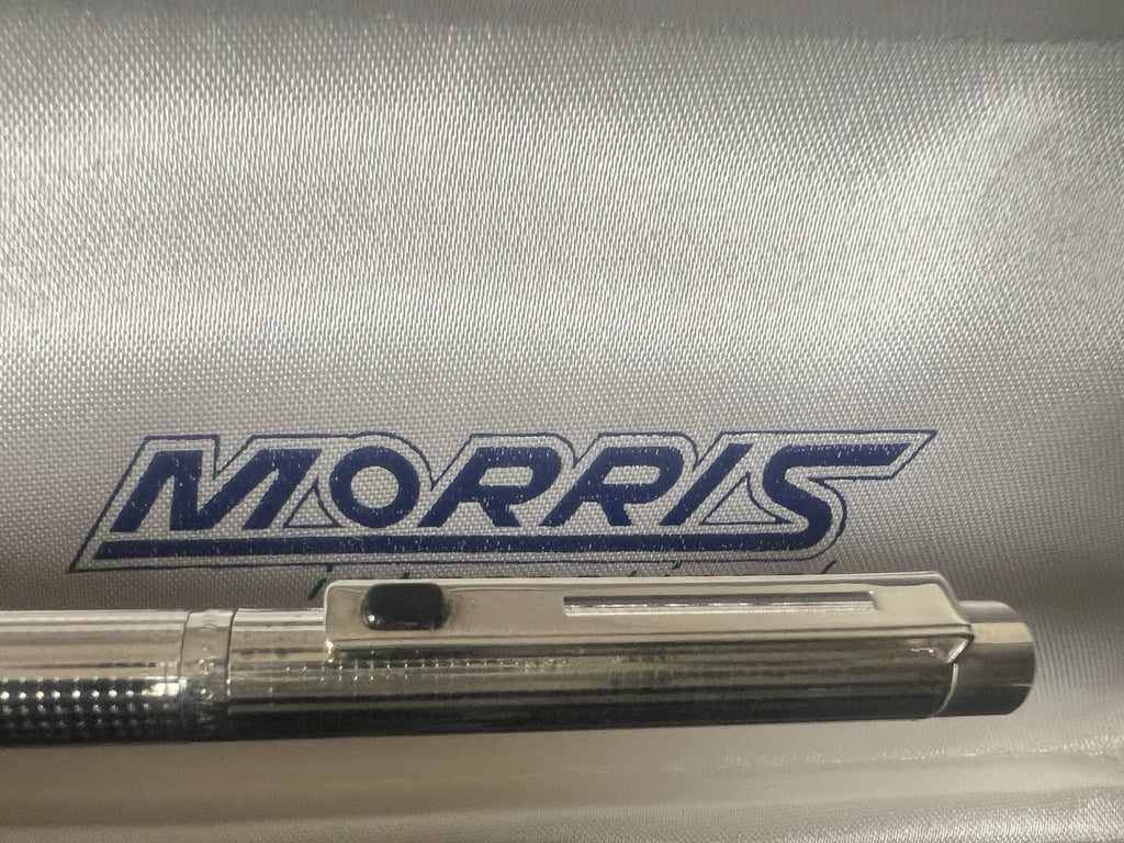Morris Kugelschreiber, versilbert (999), mit Etui, Vintage 