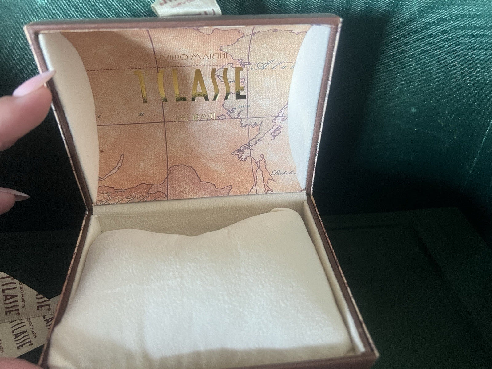 🔴 ALVIERO MARTINI box scatola orologio Prima classe cofanetto custodia nastro