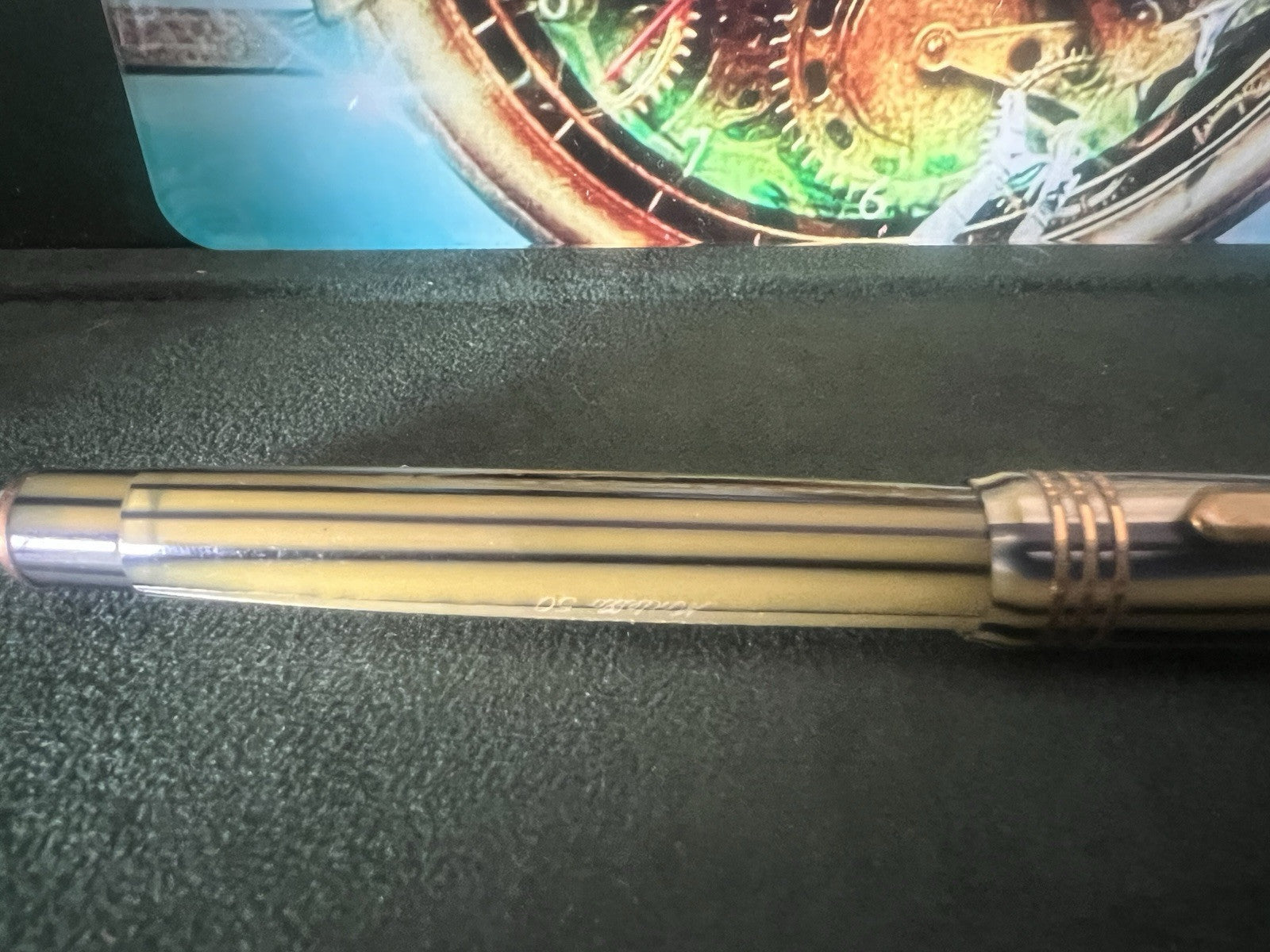 Tibaldi Stift Füllfederhalter 50 IN Zelluloid A Kolben Feder M Vintage