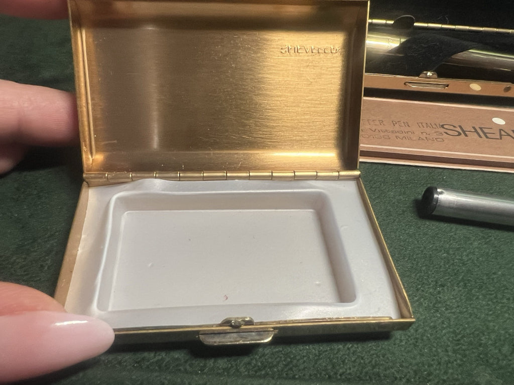 Sheaffer Stylo-Plume Stylo à Plume Panonceau Imperial Brass Or M Set Complet