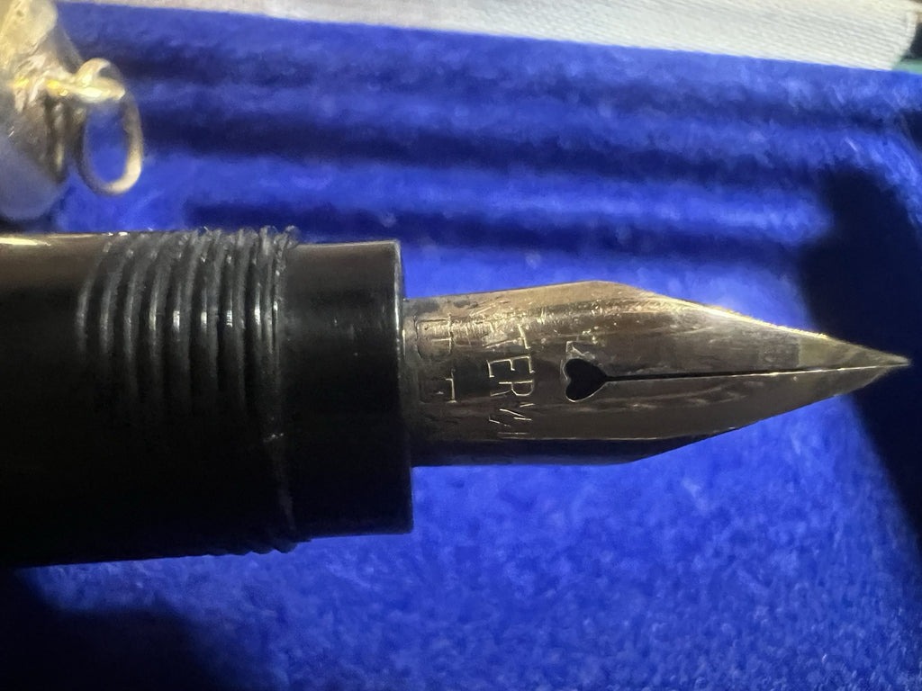 DE WATERMAN Stylo-Plume Stylo à Plume Rétractable Or Fonctionne Vintage F