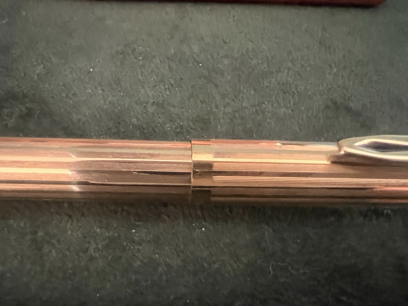 Aurora 98 Stylo-Plume Sphère Plaqué Or 22 KT Utilisé Garantie Écrit Vintage
