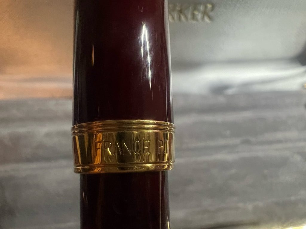 Parker Stylo-Plume Stylo à Plume Sonnet P II France Rouge Et Plaqué Or F
