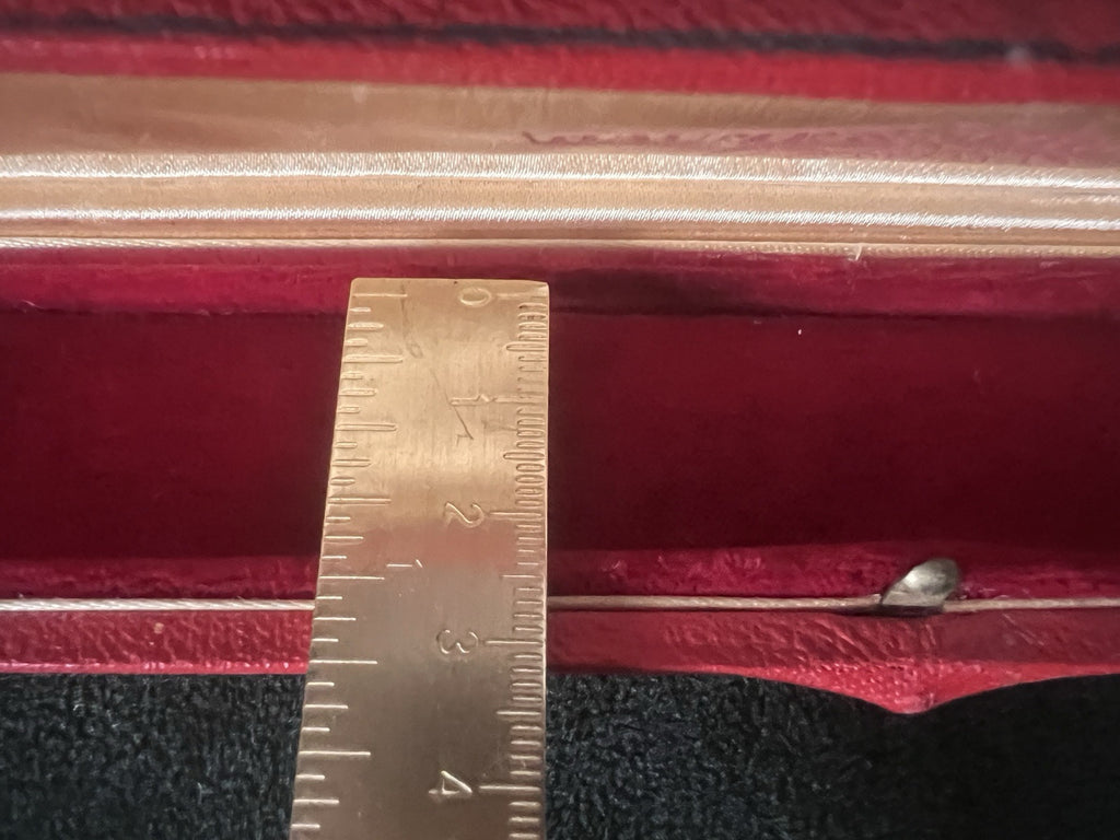 🔴 BAUME & MERCIER box scatola orologio polso rossa custodia vintage